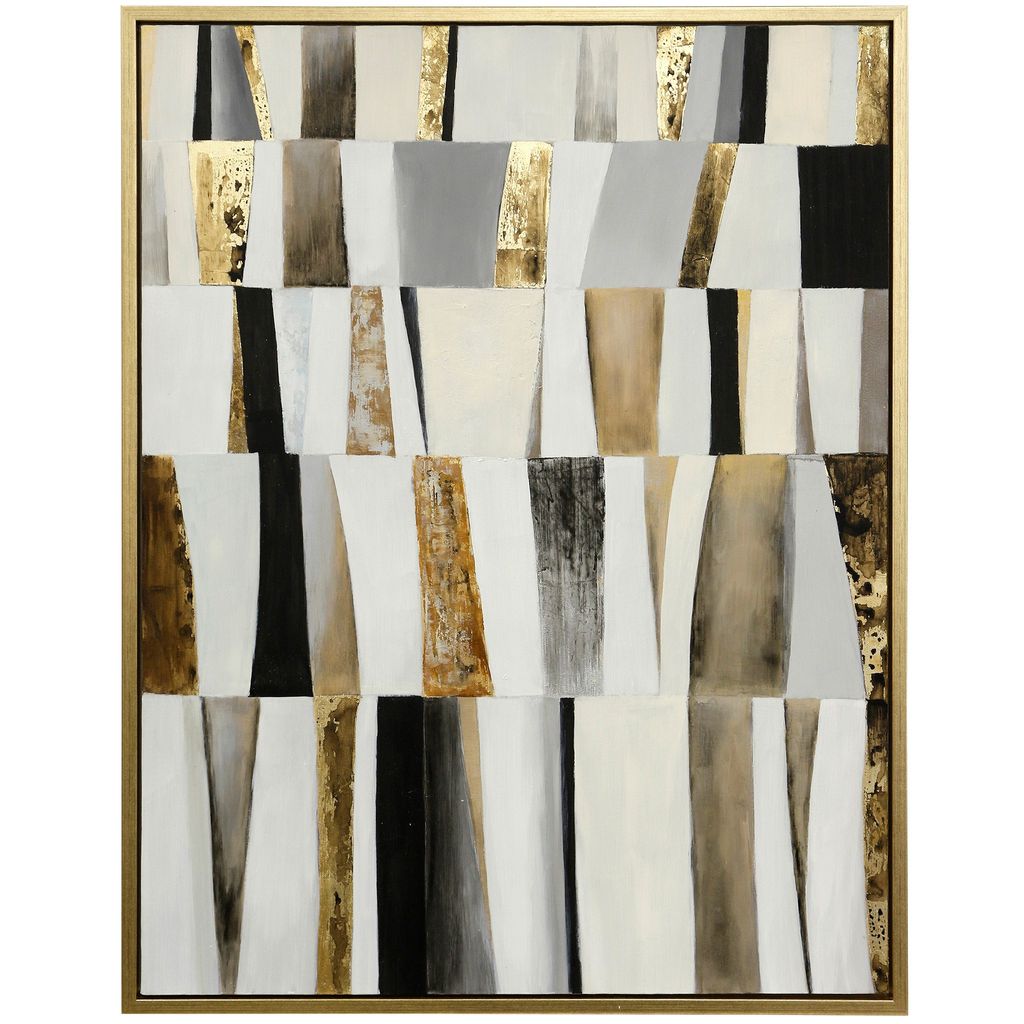 Preview image for Shutter Framed Canvas Art- Small | Hand Painted Abstract | 1.5 Inch Frame