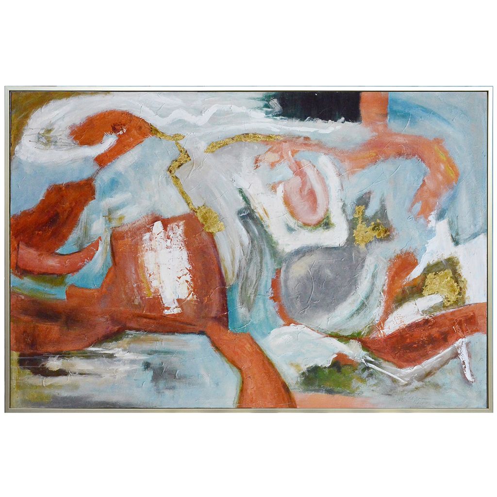  Kora Framed Canvas Art | Hand Painted Abstract | 1.5 Inch Frame