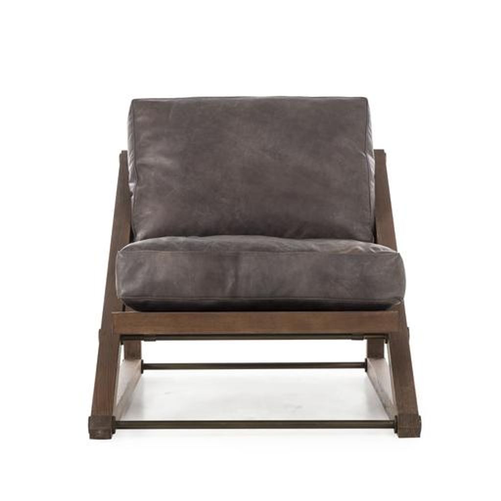 Preview image for Teddy Chair - Destroyed Black Leather