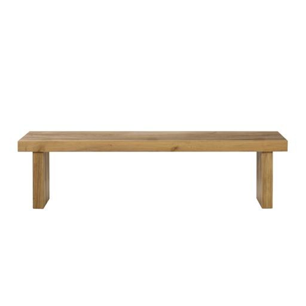 Large Natural Oak Bench