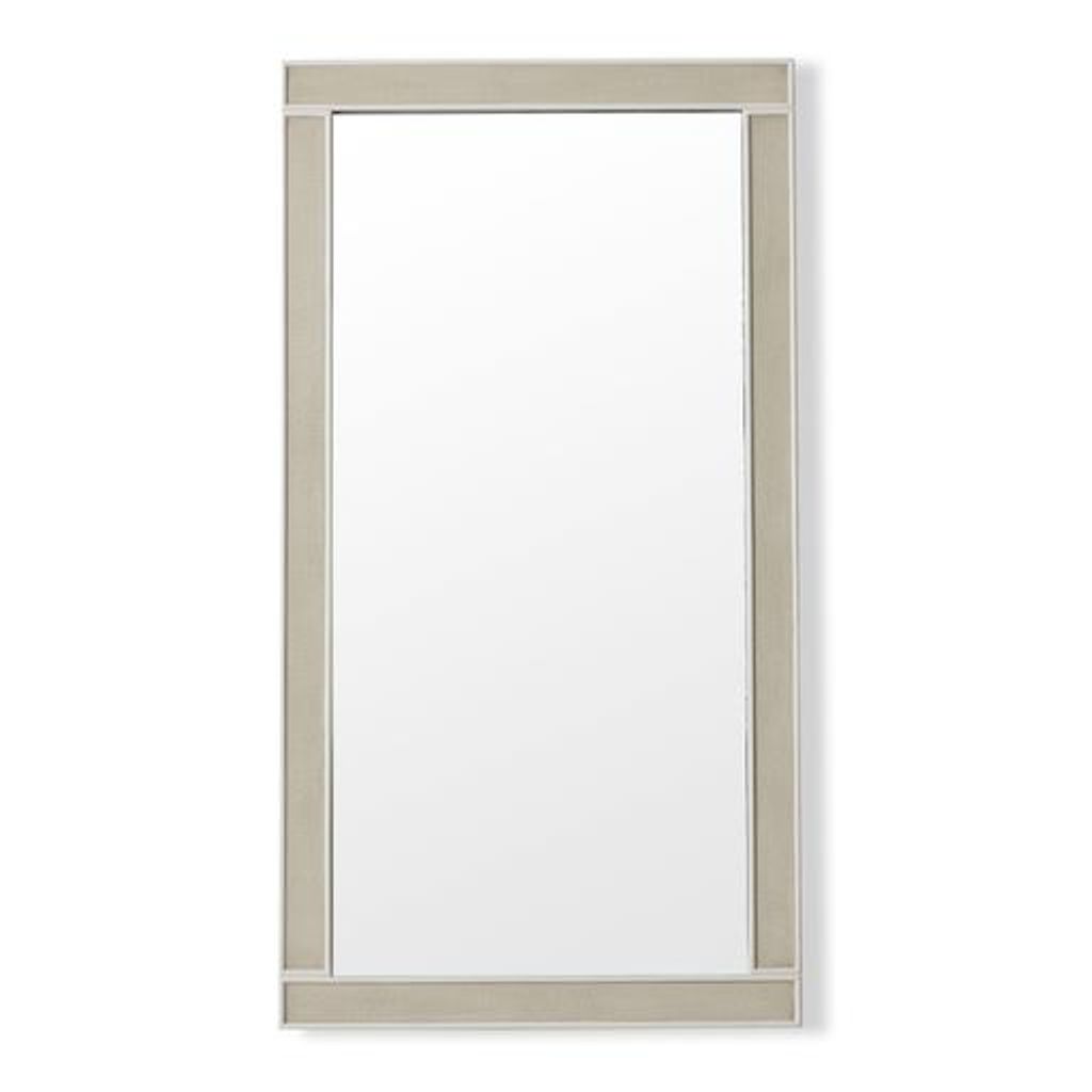Preview image for Alice Mirror - Rectangle / Emboss Faux Shagreen / Ivory