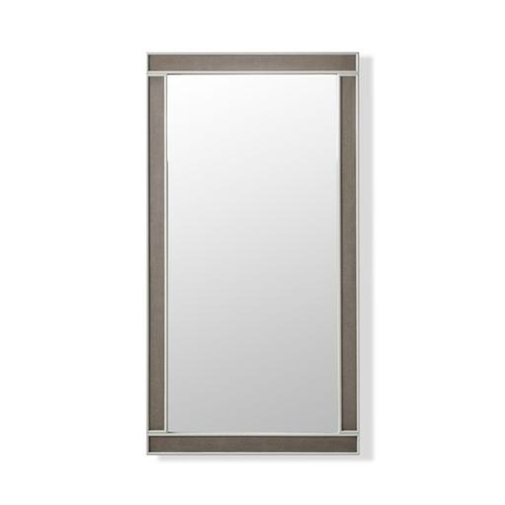 Preview image for Alice Mirror - Rectangle / Emboss Faux Shagreen / Grey & Light Bronze