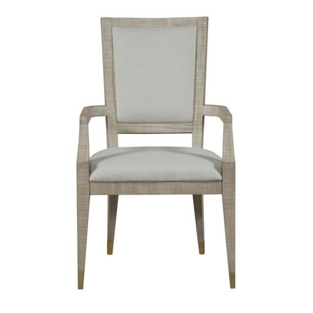 Sonder Living Raffles Dining Arm Chair Natural & Norman Ivory