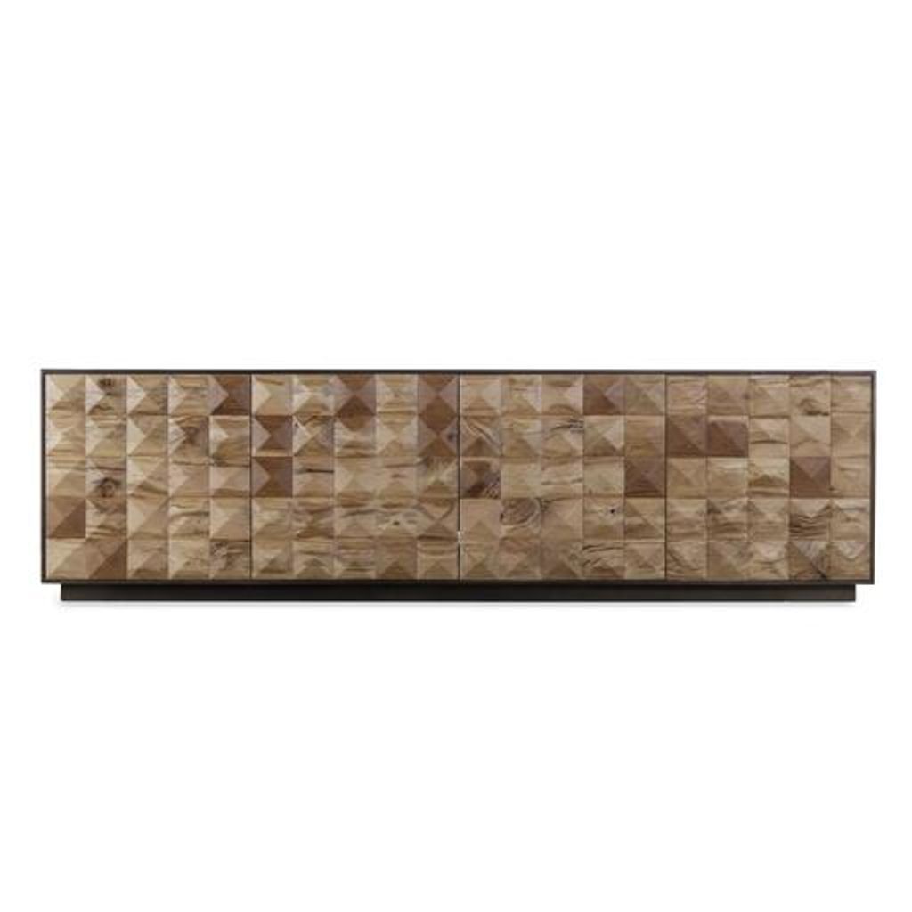 Rich Bronze Console with French Oak Doors