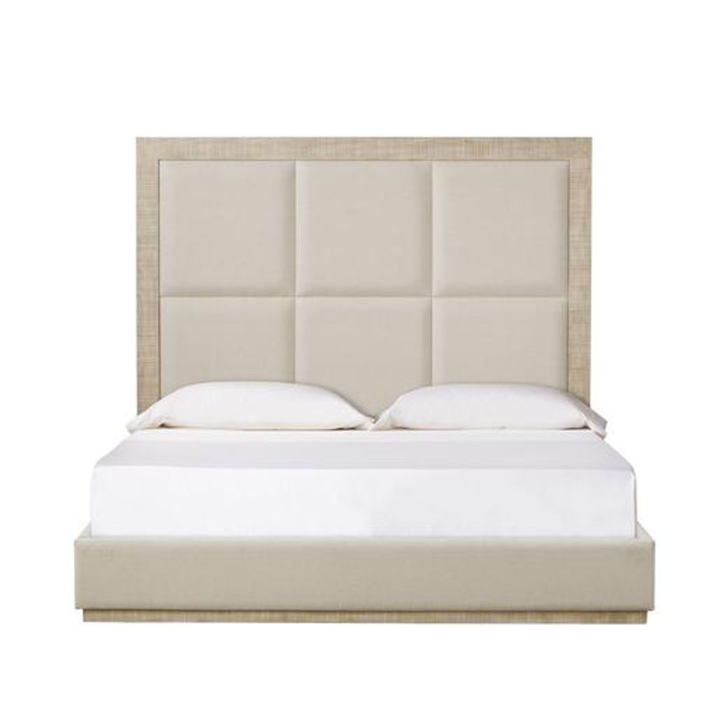 Preview image for Raffles Bed - 6 Panels / Us King / Natural & Norman Ivory