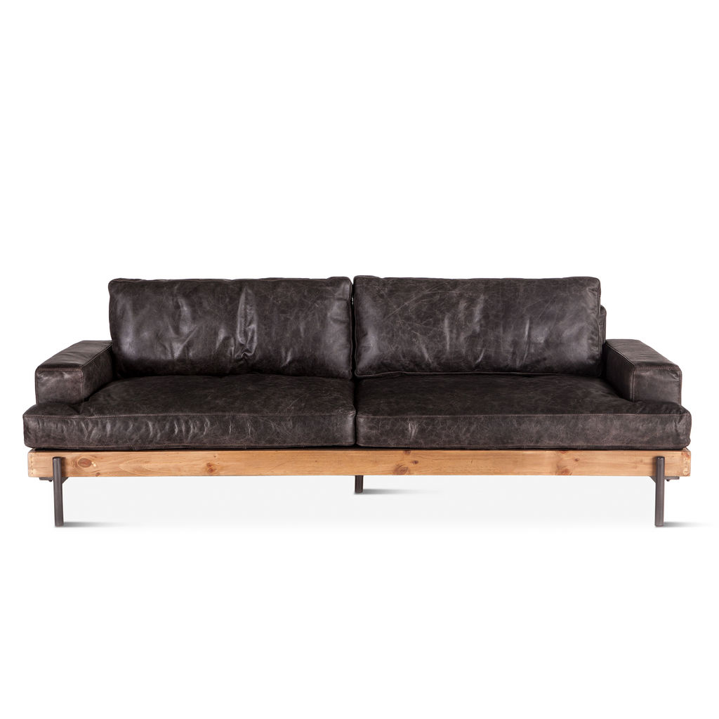 Preview image for Portofino Leather Sofa-Morocco Black