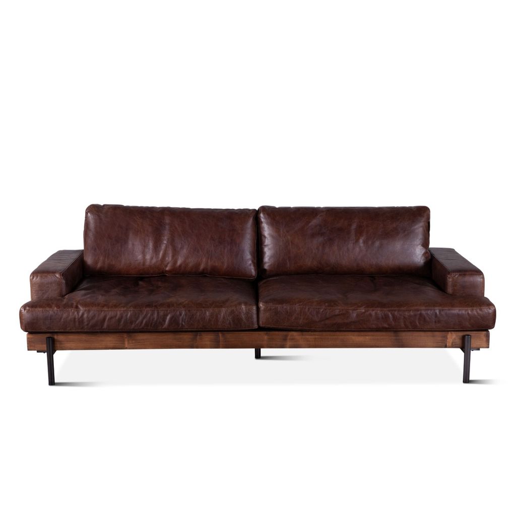 Preview image for Portofino Leather Sofa-Geisha Brown