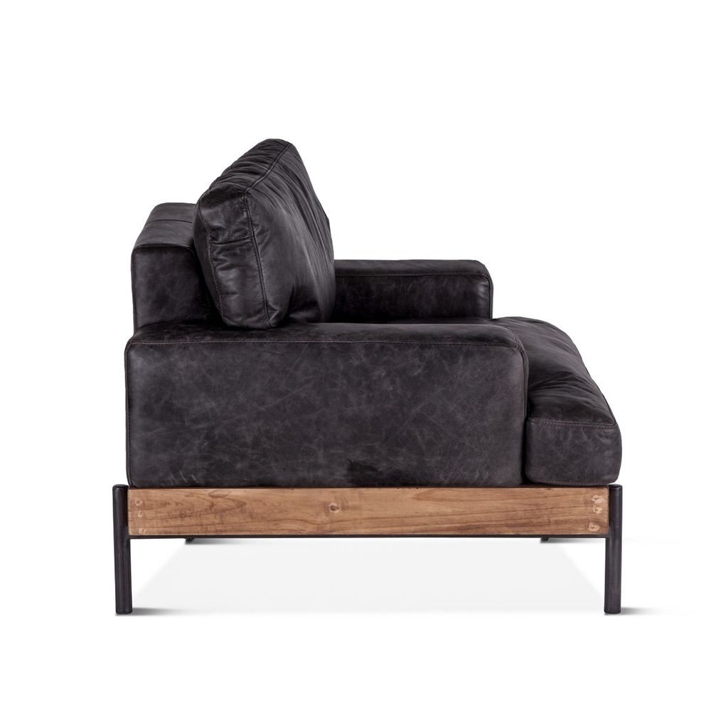 Preview image for Portofino Leather Armchair-Morocco Black