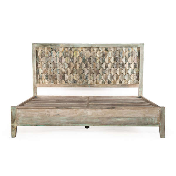 Ibiza Reclaimed Wood Queen Bed