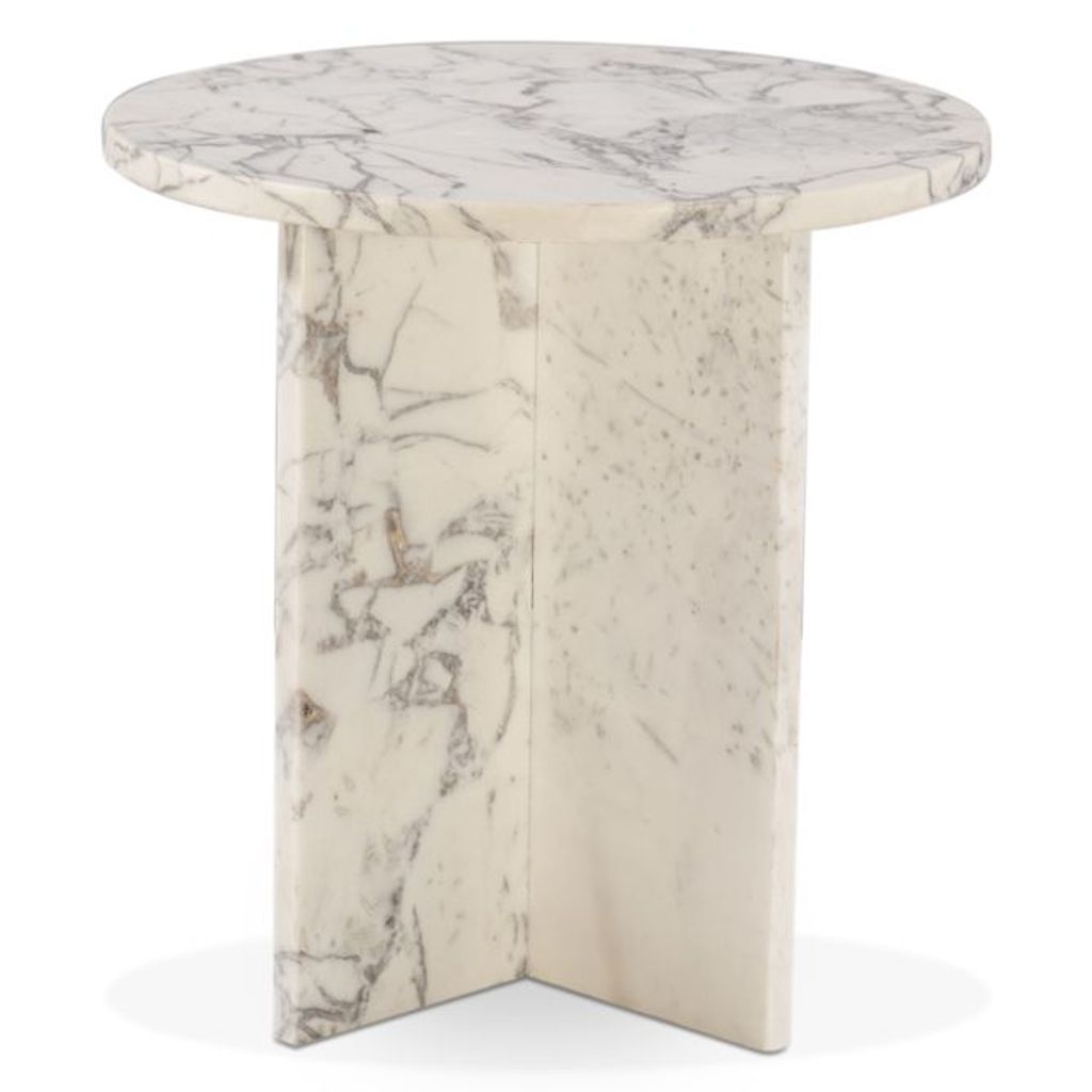 Preview image for Giza 20" Side Table In Alabaster Marble