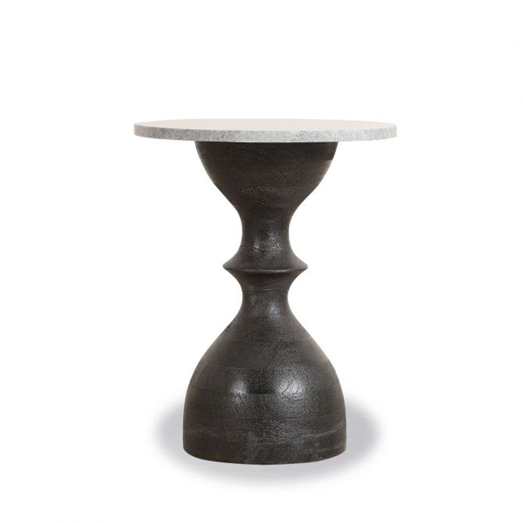 Palm Desert Rustic Marble Side Table