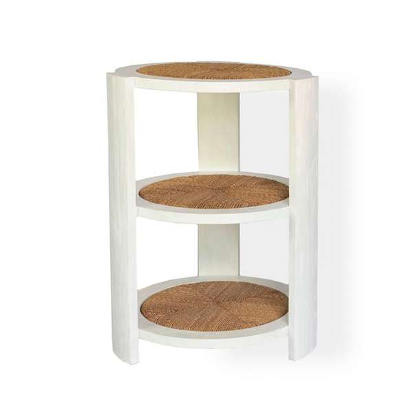 Raffia Side Table