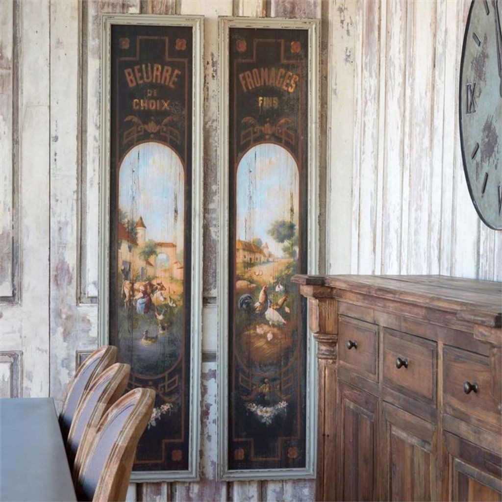 Preview image for French Butter & Cheese Signs On Wood, Set Of 2