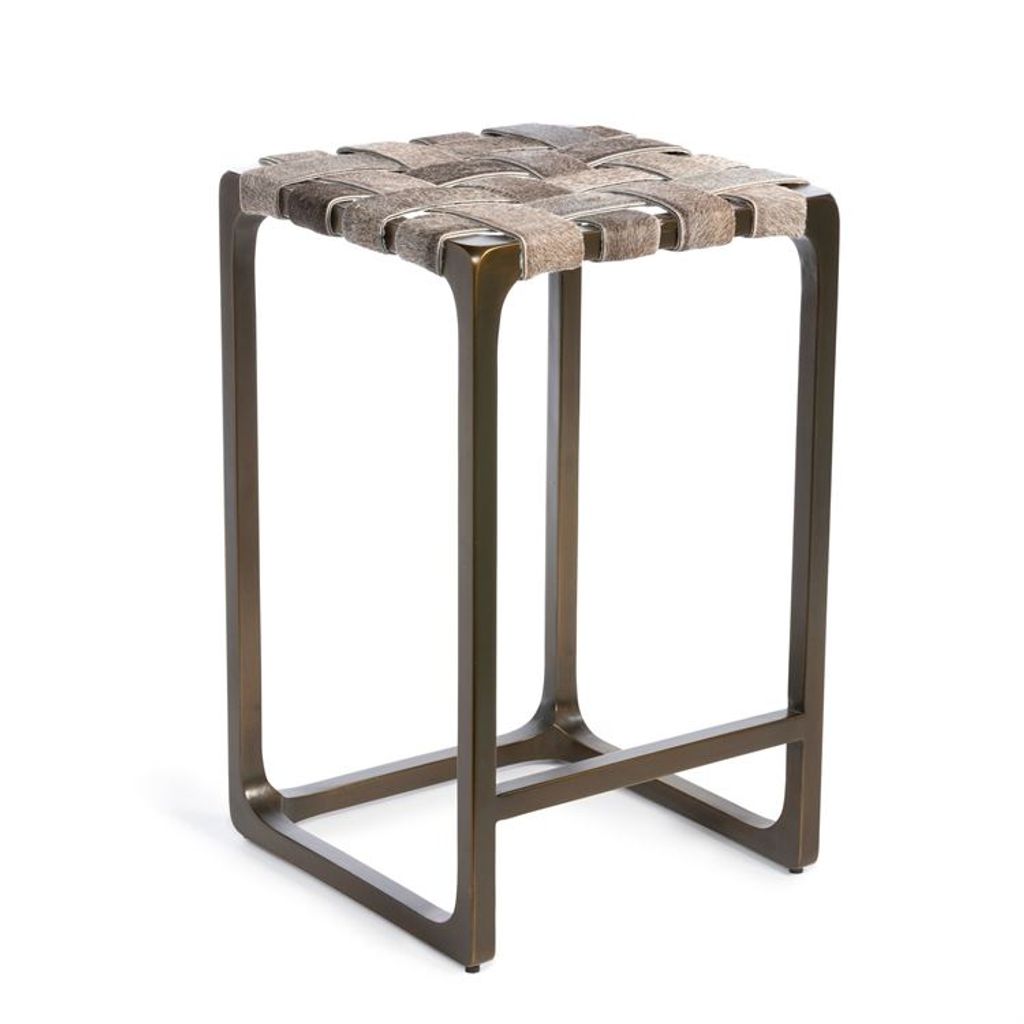 Preview image for Joshua Woven Leather Counter Stool
