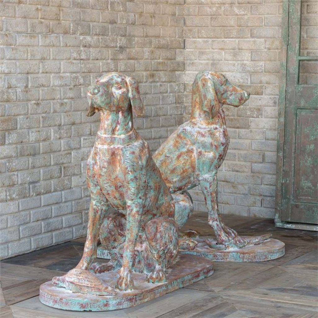 Preview image for Cast Iron Hound Pair, Set Of 2