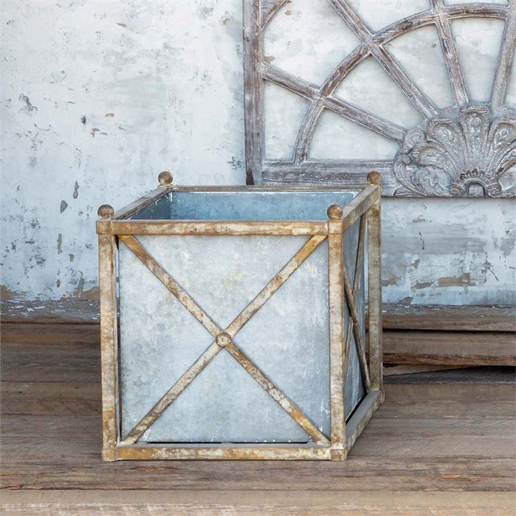 Preview image for Metal Estate Planter, Small