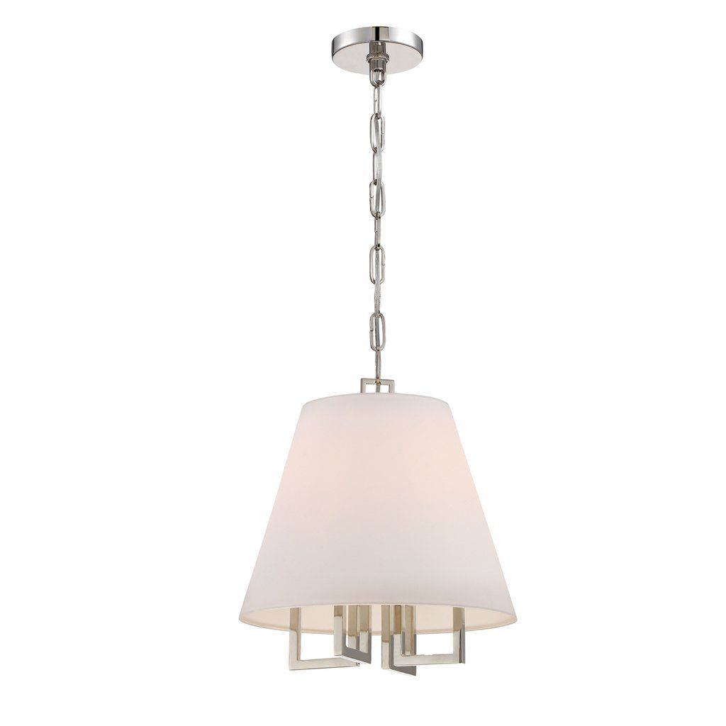 Westwood 4 Light Nickel Chandelier, Polished Nickle