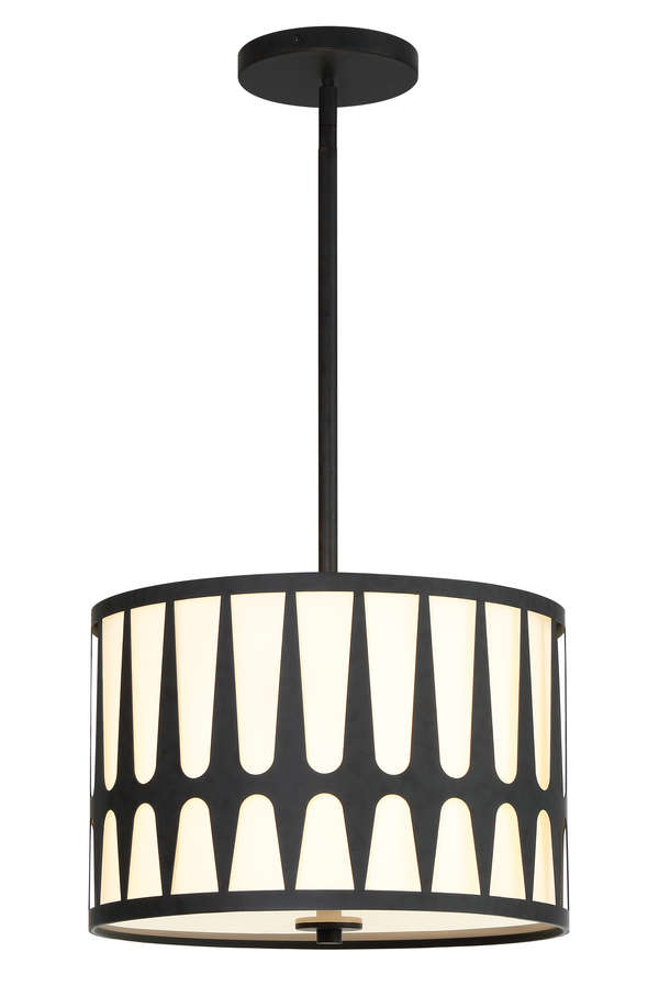 Royston 3 Light Black Pendant