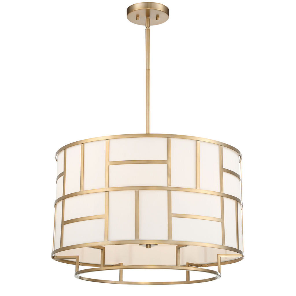 Preview image for Libby Langdon For Crystorama Danielson 6 Light Vibrant Gold Chandelier