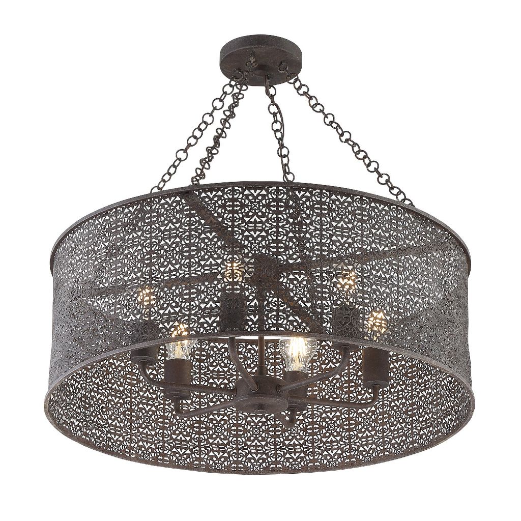 Maizy 6 Light Forged Bronze Chandelier