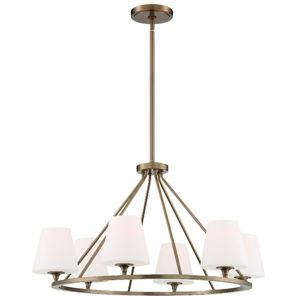Preview image for Keenan 6 Light Vibrant Gold Chandelier