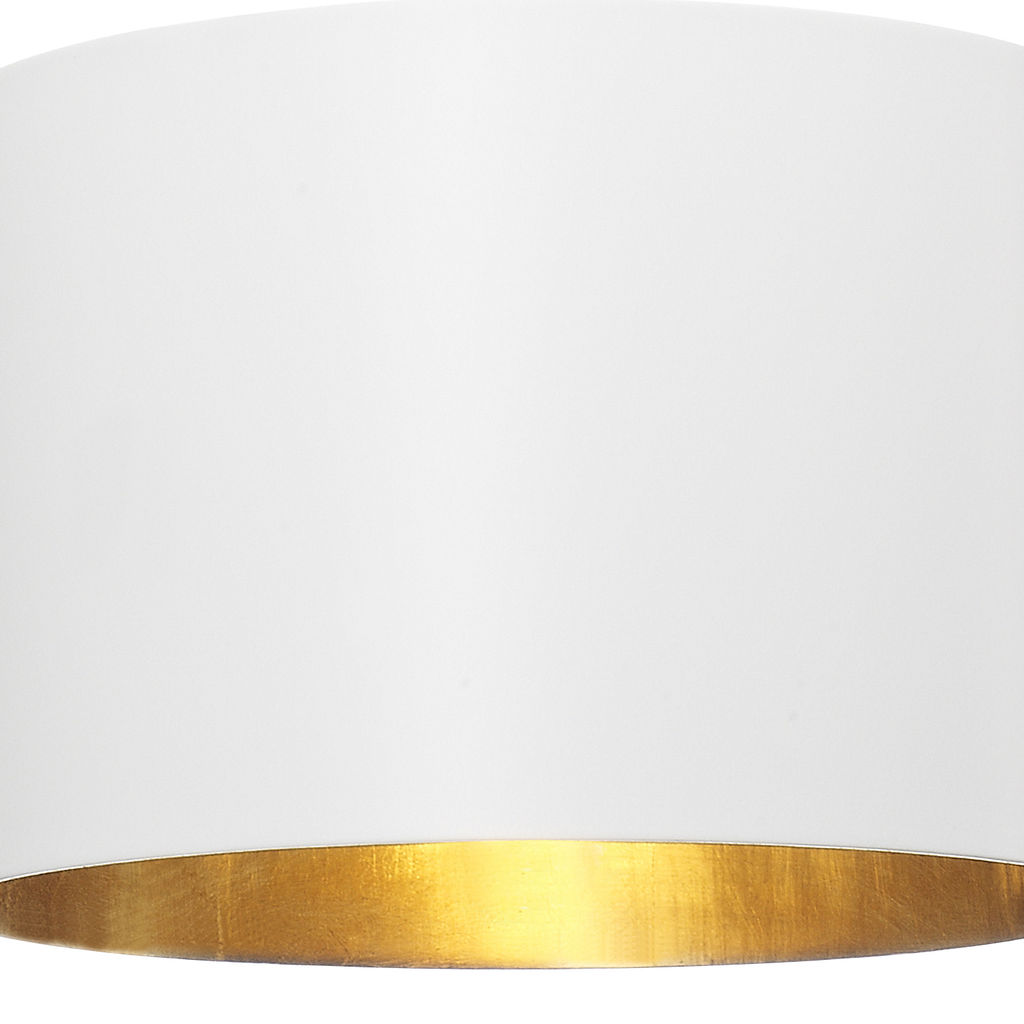 Brian Patrick Flynn For Crystorama Alston 1 Light Matte White & Antique Gold Mini Chandelier