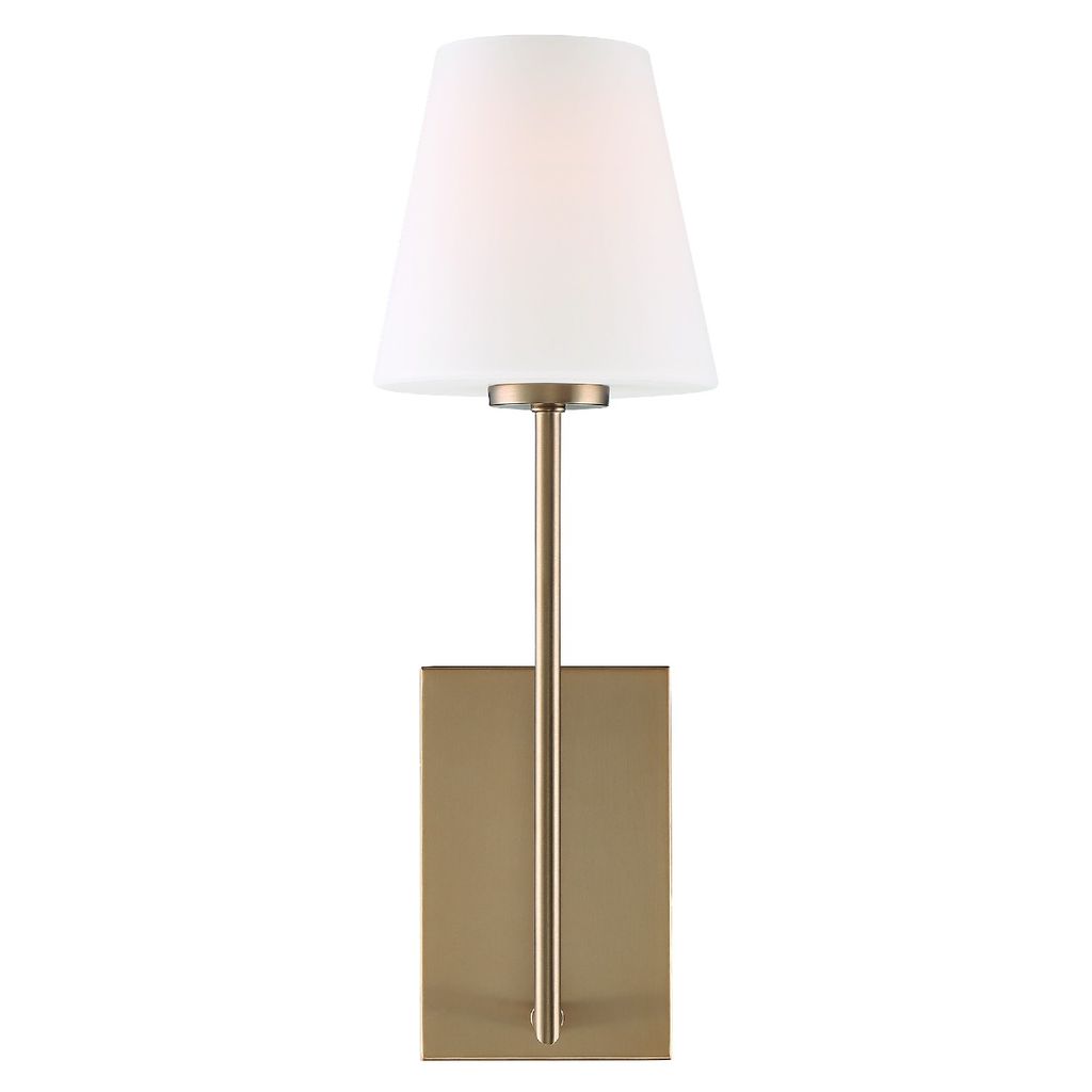 Lena 1 Light Vibrant Gold Wall Mount, Steel