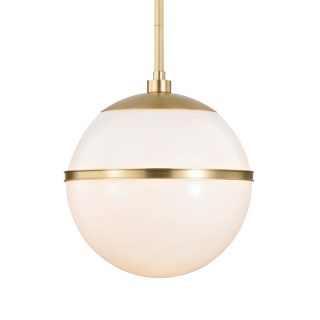 Brian Patrick Flynn For Crystorama Truax 1 Light Aged Brass Chandelier