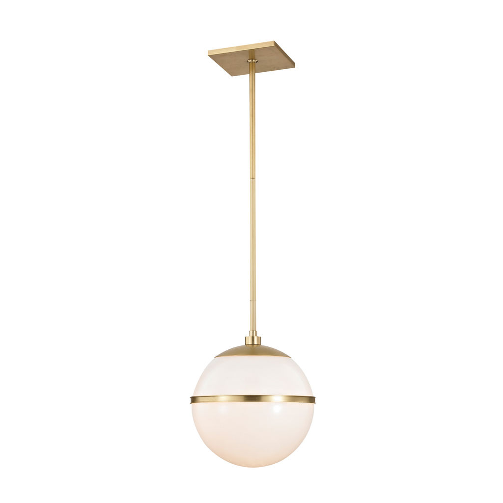 Brian Patrick Flynn For Crystorama Truax 1 Light Aged Brass Chandelier
