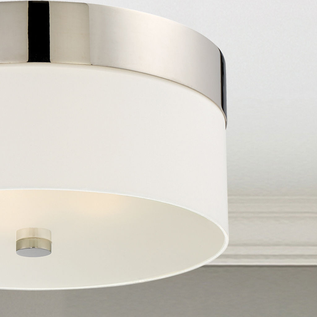 Libby Langdon For Crystorama Grayson 3 Light Polished Nickel Ceiling Mount