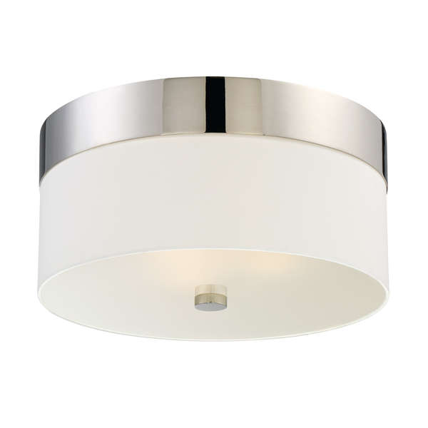Libby Langdon For Crystorama Grayson 3 Light Polished Nickel Ceiling Mount