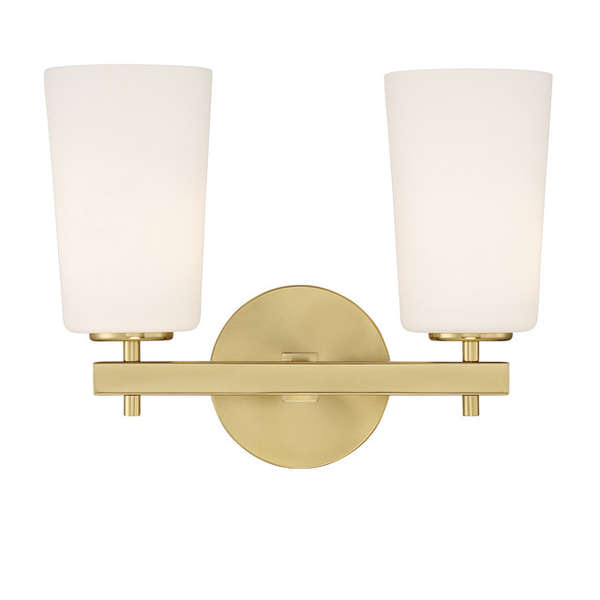 Colton 2 Light Aged Brass Wall Mount