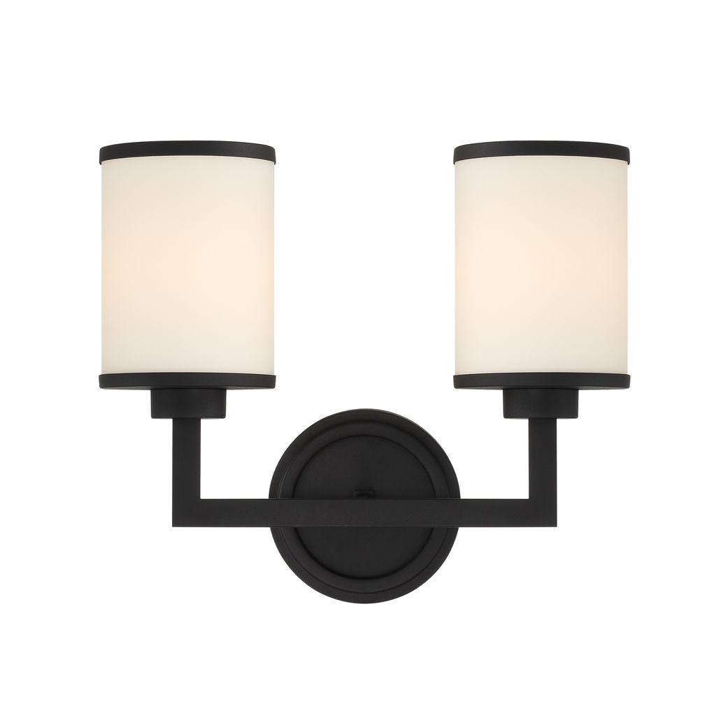 Bryant 2 Light Black Forged Wall Mount