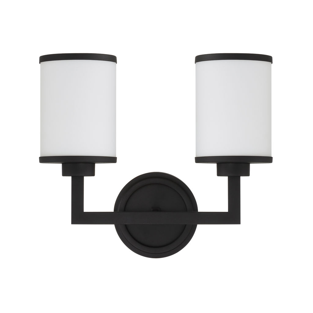 Bryant 2 Light Black Forged Wall Mount