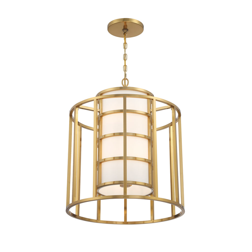 Brian Patrick Flynn For Crystorama Hulton 6 Light Luxe Gold Chandelier