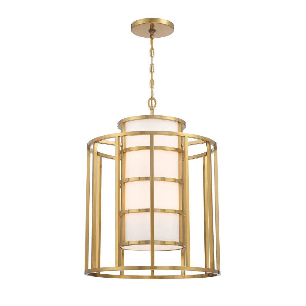Brian Patrick Flynn For Crystorama Hulton 6 Light Luxe Gold Chandelier