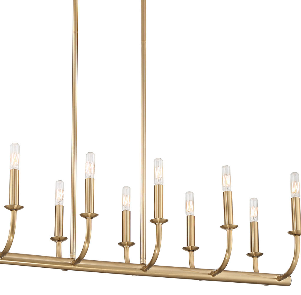 Bailey 12 Light Aged Brass Chandelier