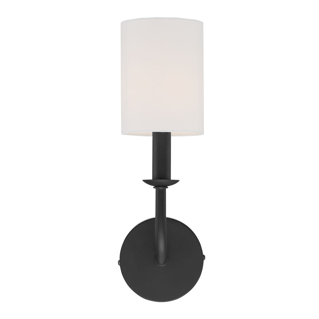 Bailey 1 Light Matte Black Wall Mount