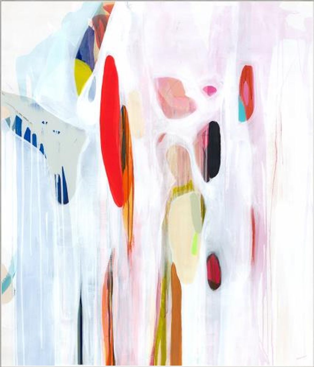 Hiding In Plain Sight With Open Grain White Floater Frame, 47" X 55"