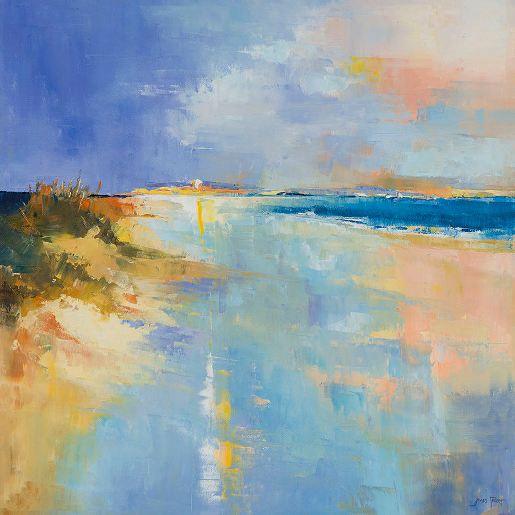 Beach Reflections, 36" X 36" 
