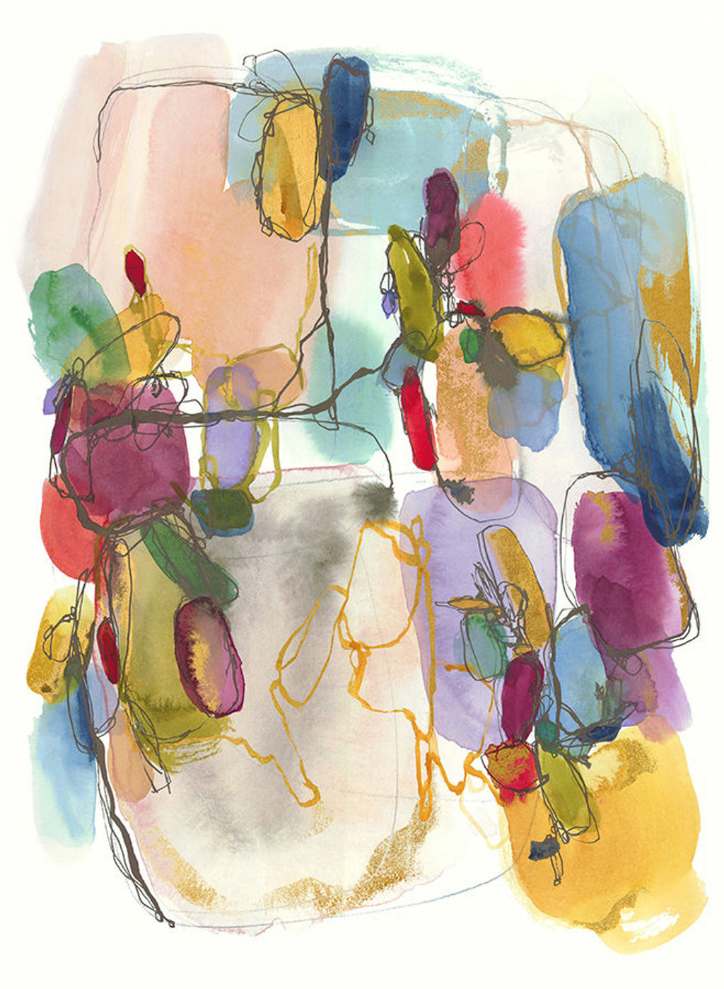Preview image for Sparkling Hearts II 30" x 41"