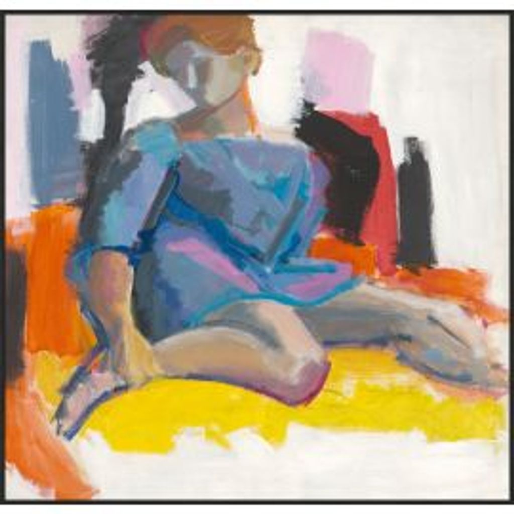 Woman In Blue Dress