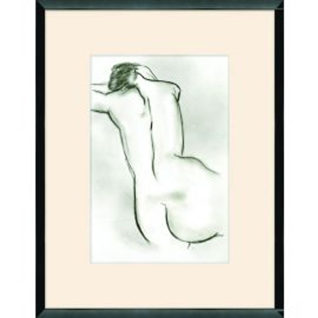 Nude In Charcoal III Framed Wall Art