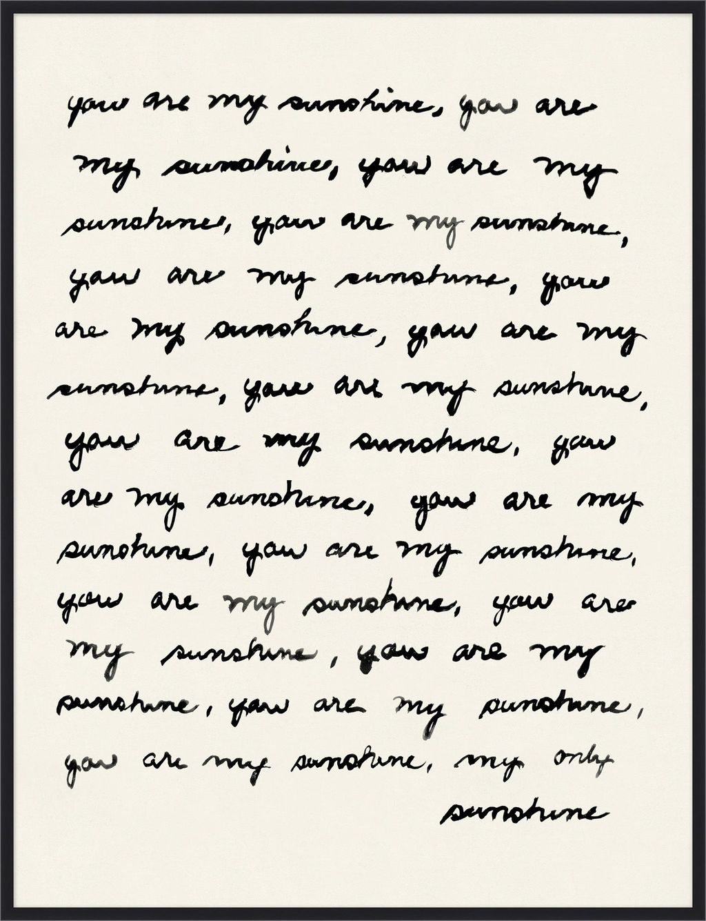 You Are My Sunshine
