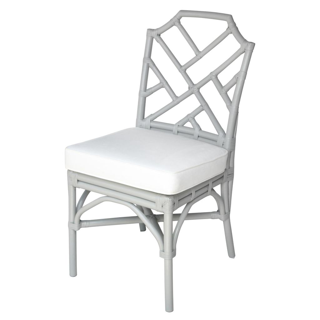 Preview image for Kara Rattan Dining Side Chair, Gray