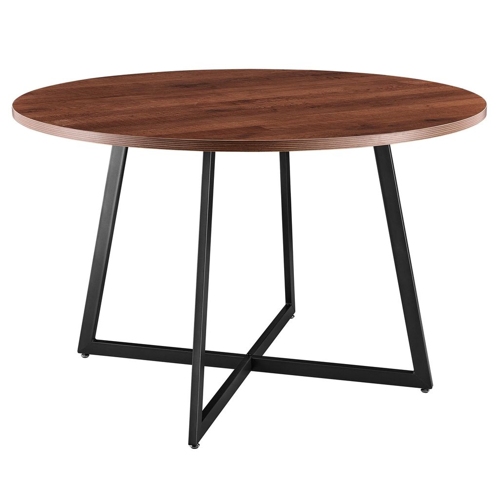 Courtdale Kd 48" Round Dining Table, Gliese Brown