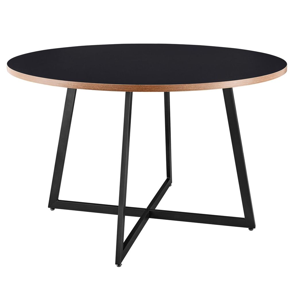 Courtdale Kd 48" Round Dining Table, Black