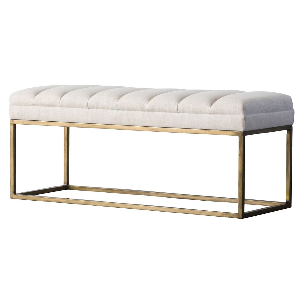 Darius Fabric Bench, Shortbread