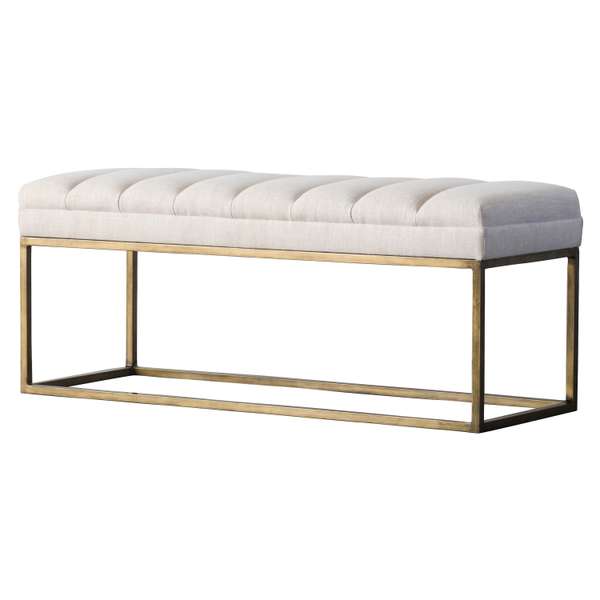 Darius Fabric Bench, Shortbread