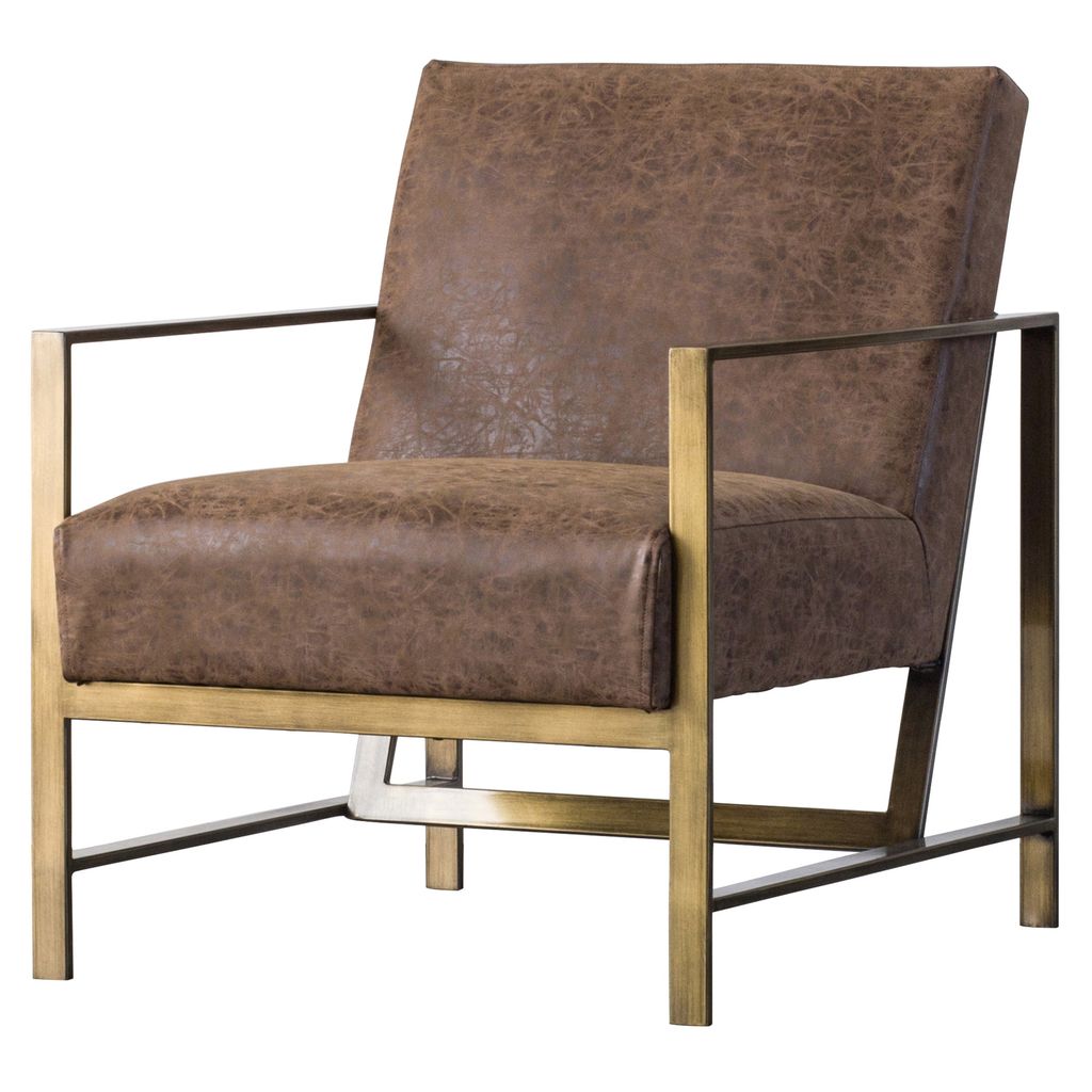 Preview image for Francis Pu Accent Arm Chair, Nubuck Chocolate
